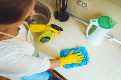Low-carbon van used for eco-friendly carpet cleaning routes