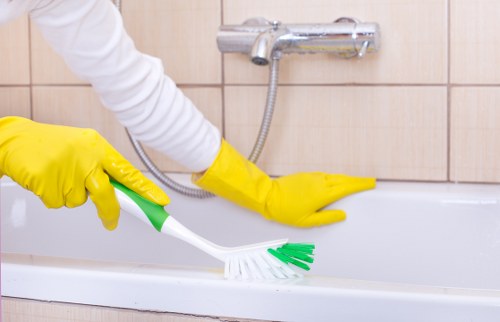 Safe use of carpet cleaning machinery in a work area