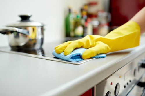 Dust removal and post-construction cleaning in a Camden apartment