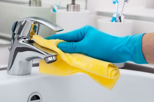 Protective PPE used by a carpet cleaning technician